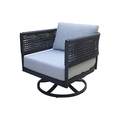 International Concepts Outdoor Patio Swivel Rocking Dining Chair with Cushion ODC-201SW